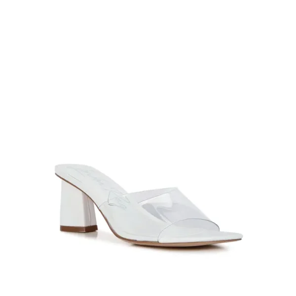 white sandals